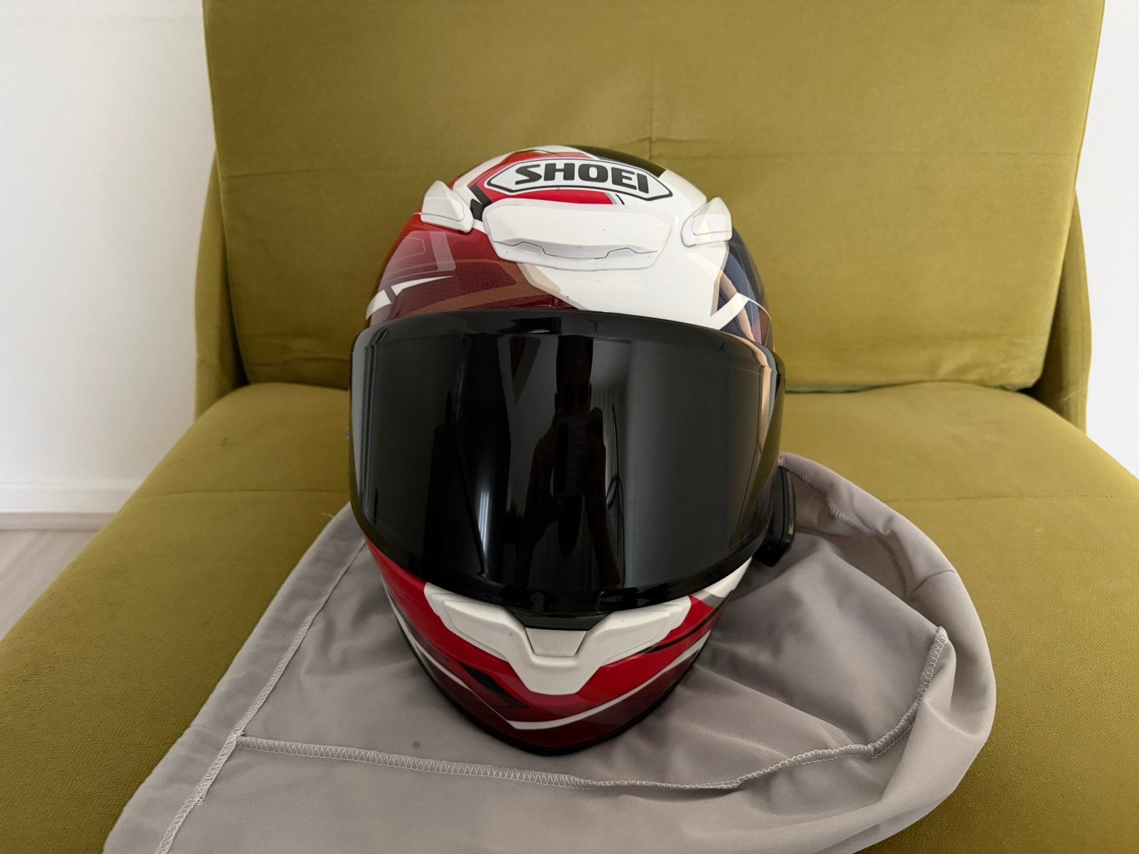 Shoei NXR2 Capriccio TC10 White + cardo, Motoren, Ophalen of Verzenden, Shoei