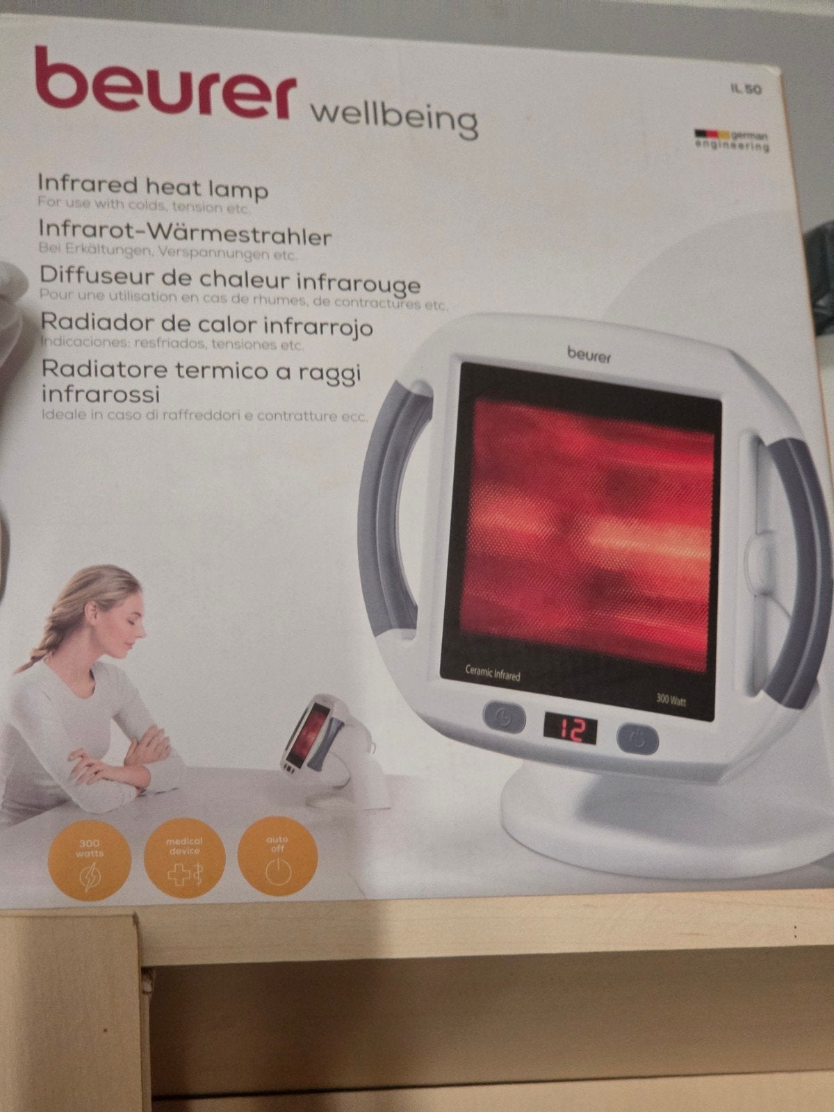 Lampe thérapeutique infrarouge, Enlèvement