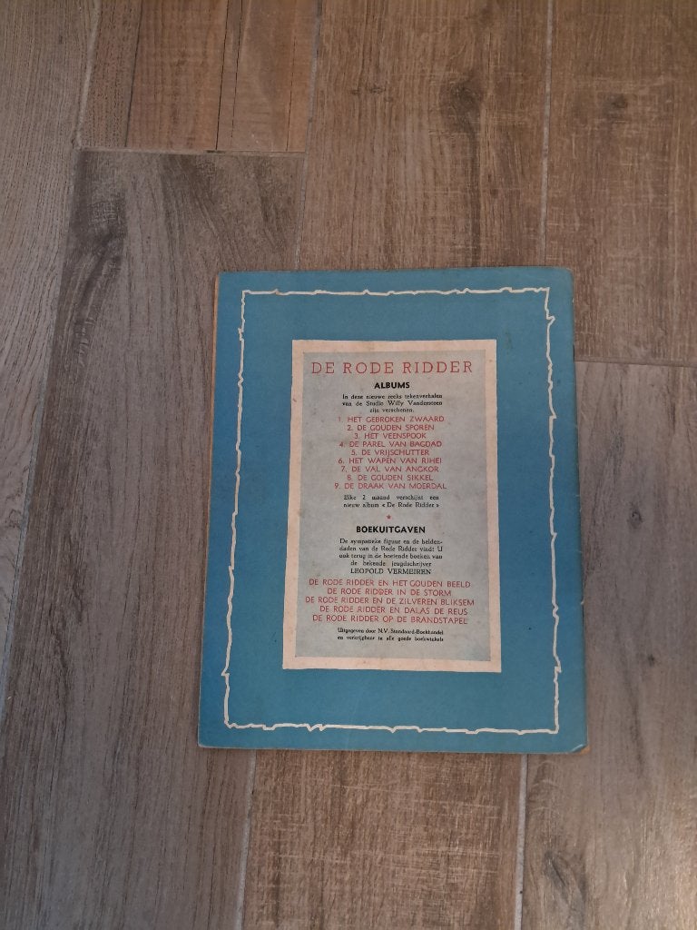 DE RODE RIDDER " HET GEBROKEN ZWAARD " 3de DRUK, Gelezen, Eén stripboek, Ophalen of Verzenden, Studio Vandersteen