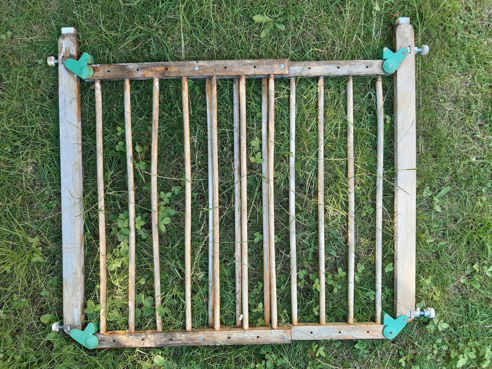 2 barrières en bois pour extérieur, Barrière de sécurité, Utilisé, Bois, Enlèvement ou Envoi