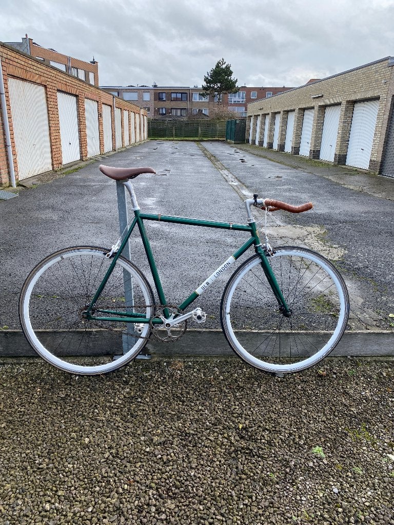Fixie / Fixed Gear Herenfiets – Groen, Fietsen en Brommers, Ophalen, Gebruikt, Velgrem