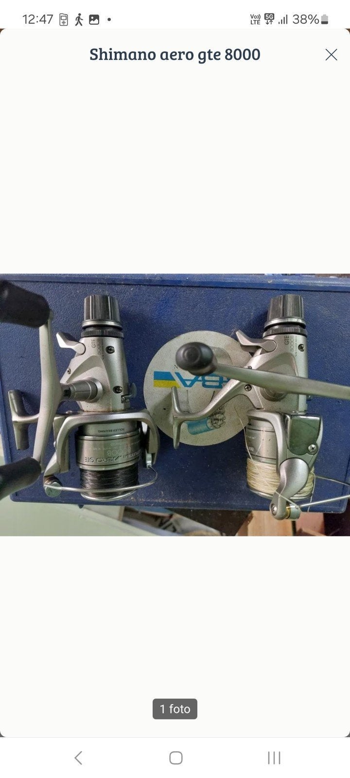 Shimano aero gt 8000 baitrunner, Ophalen