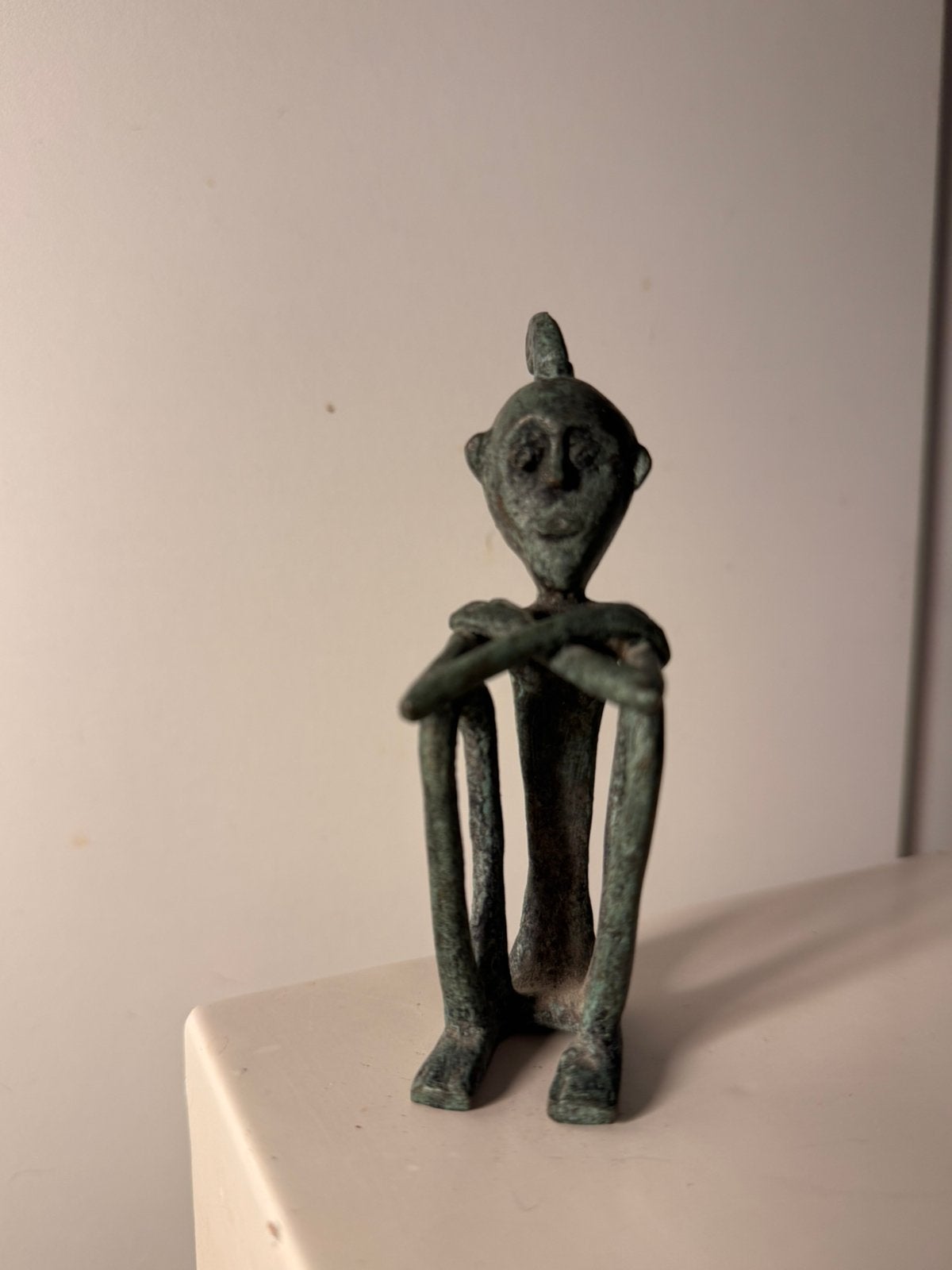 Ancienne sculpture africaine en bronze, Antiquités & Art, Enlèvement ou Envoi, Bronze