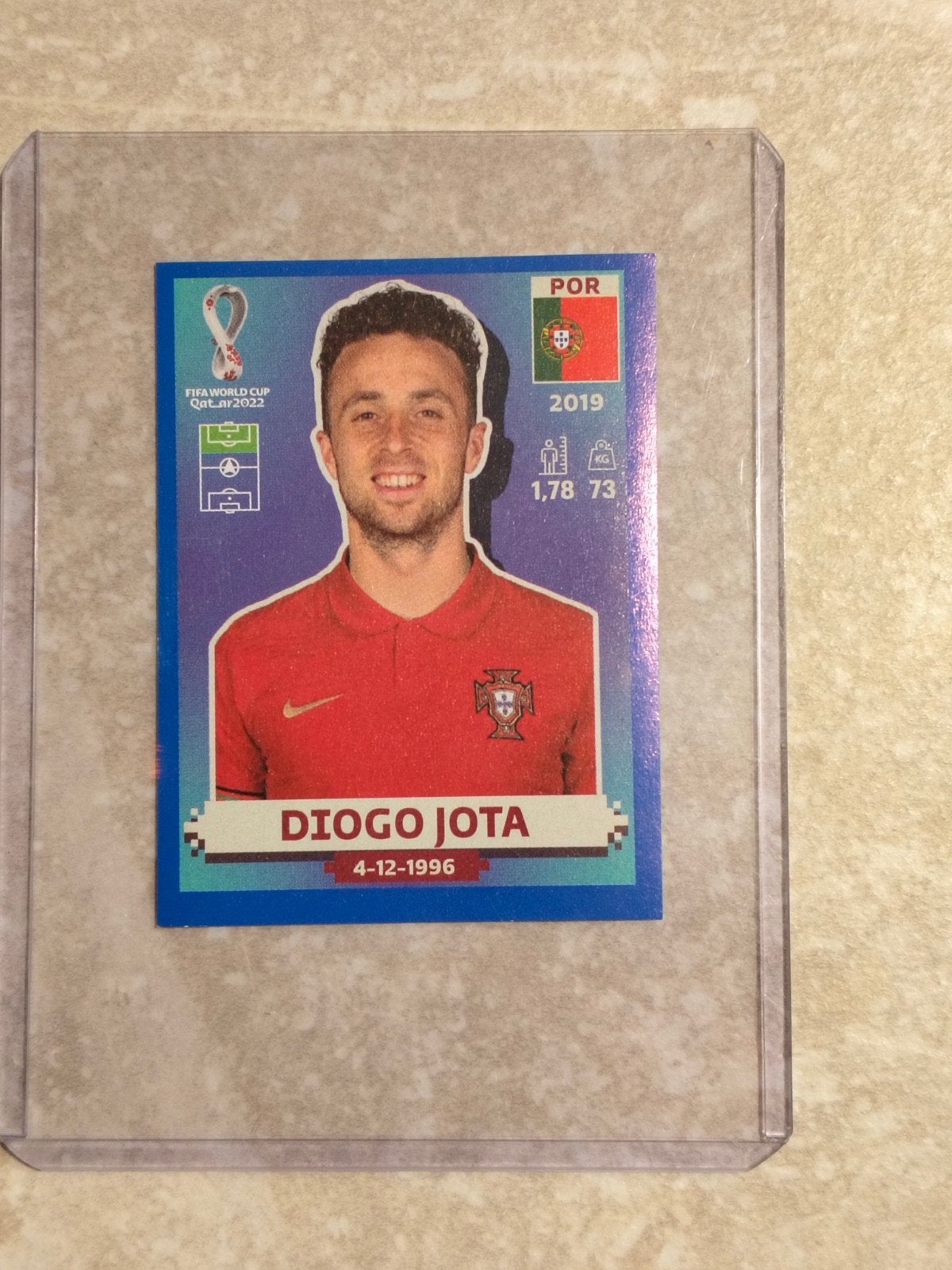 Panini sticker WK Qatar USA edition Diogo Jota Portugal, Ophalen of Verzenden, Sticker