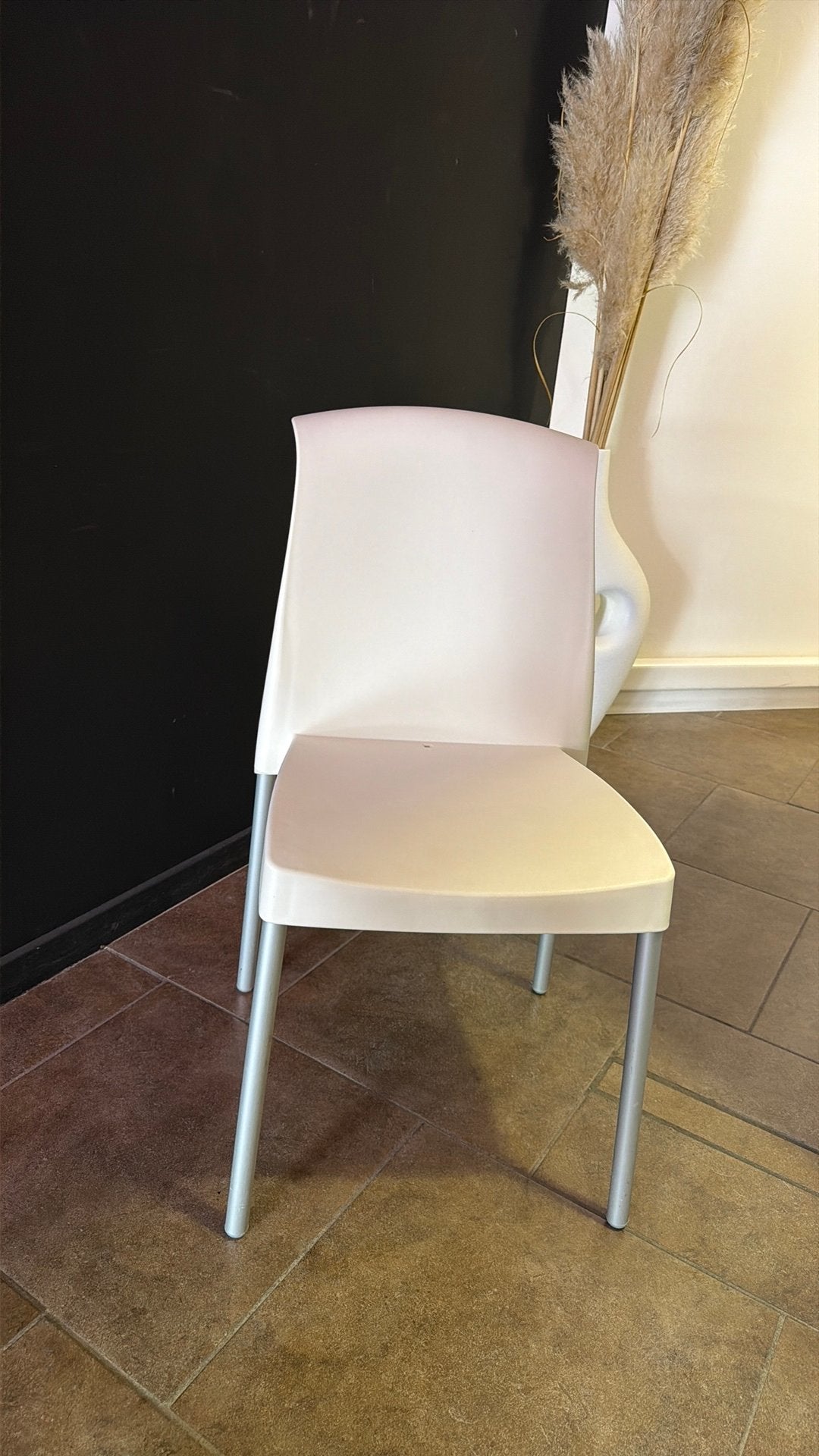 4 chaises déco, Maison & Meubles, Chaises, Enlèvement, Utilisé, Gris, Métal