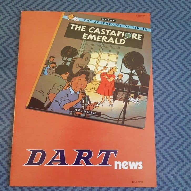 DART NEWS JUILLET 1975 : ARTICLE DE PLUSIEURS PAGES TINTIN/H, Enlèvement, Tintin, Neuf, Livre ou Jeu