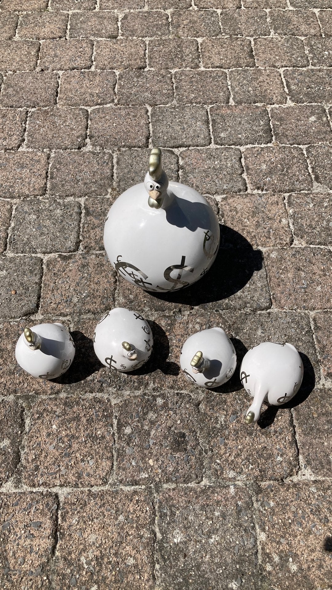 Complete 5-delige Set Pomme Pidou Spaarpotten (Zeldzaam!), Ophalen, Zo goed als nieuw, Wit