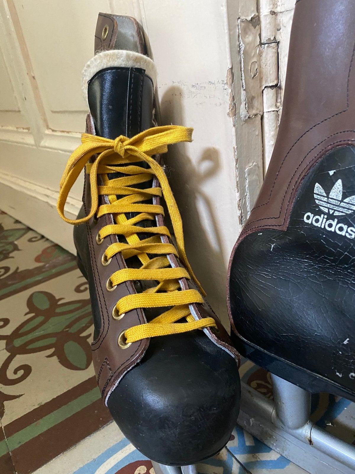 Vintage ijshockeyschaatsen…, Ophalen, Zo goed als nieuw, IJshockeyschaatsen