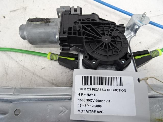 MOTEUR LEVE VITRE ELECTRIQUE AVANT GAUCHE C3 Picasso (SH), Utilisé, Gauche, Citroën
