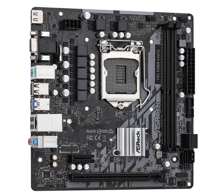 Asrock H510M-HVS R2.0 Socket 1200, Computers en Software, Moederborden, Zo goed als nieuw, Intel, DDR4, Ophalen of Verzenden