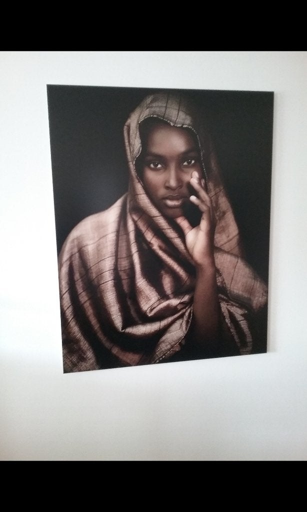 Kunstfoto "meisje met bronzen cape", Antiquités & Art, Art | Dessins & Photographie, Enlèvement, Photo, Fait main