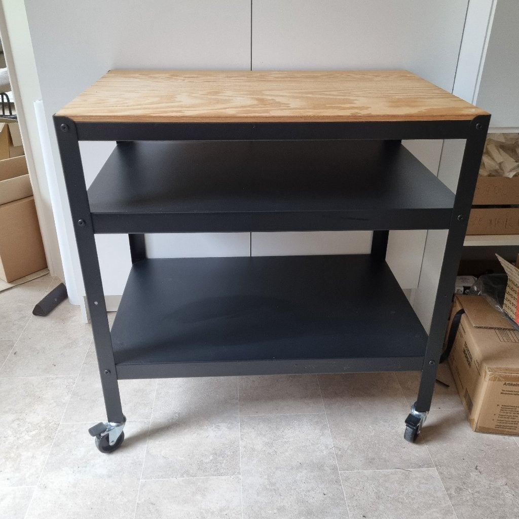 Roltafel ikea, Ophalen, Gebruikt, Zwart, 50 tot 100 cm