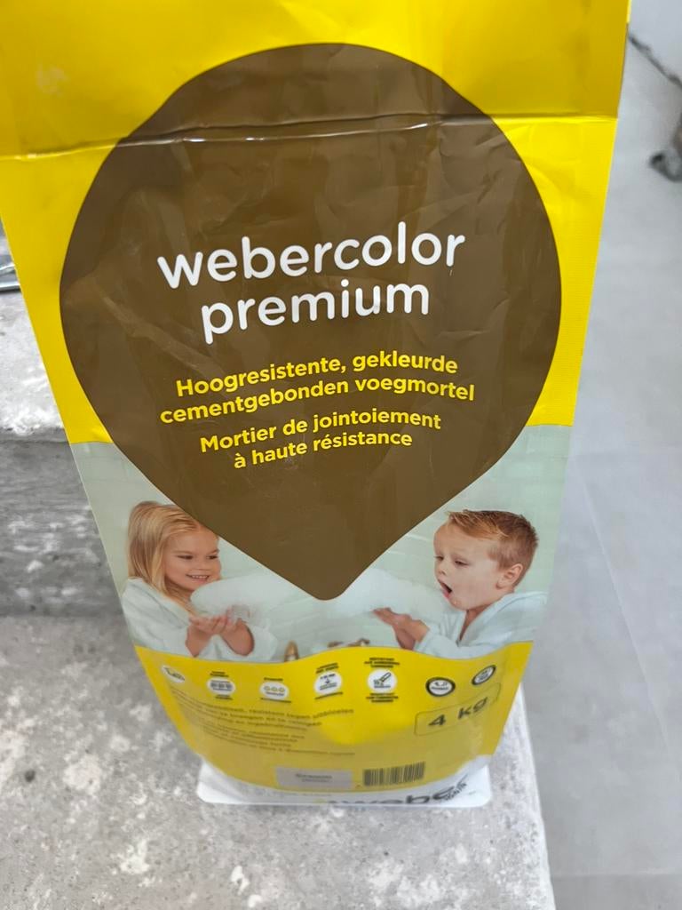 Voegmortel kleur cream, Enlèvement, Comme neuf