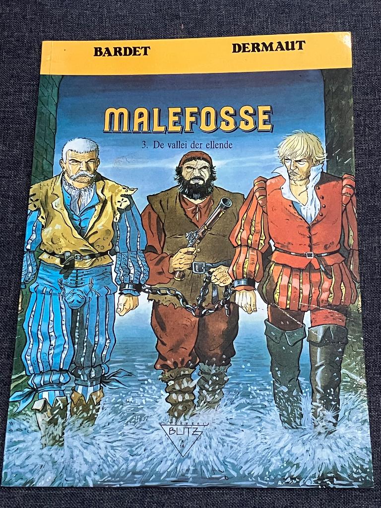 Malefosse - 3 - De vallei der ellende, Boeken, Eén stripboek, Ophalen of Verzenden, Gelezen, Bardet- Dermaut
