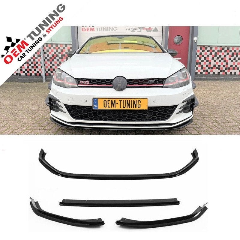 Frontlip geschikt voor GOLF 7.5 GTI | TCR-Look |17–20 | 3PCS, Auto-onderdelen, Ophalen of Verzenden, Voor, Bumper