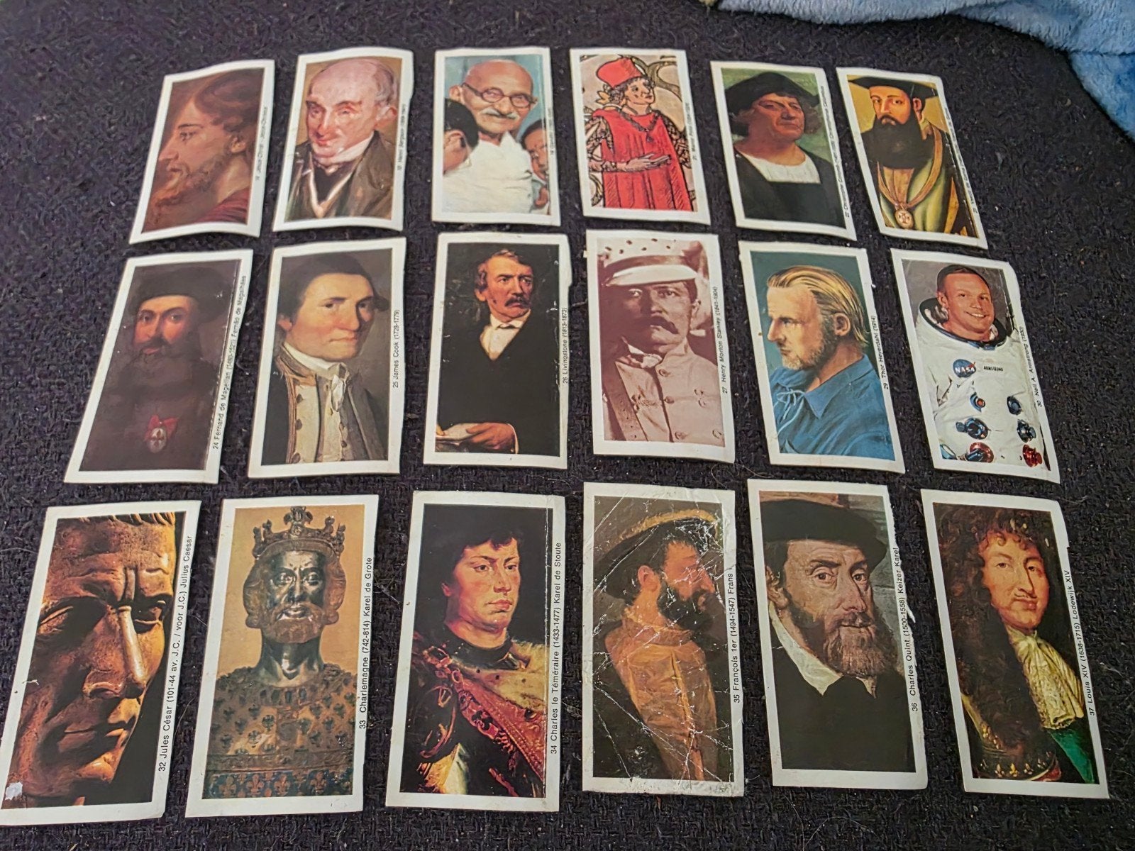 Parein Super Duo 100 Beroemde Figuren  Belgische chocolade, Enlèvement ou Envoi, Utilisé, Plusieurs cartes
