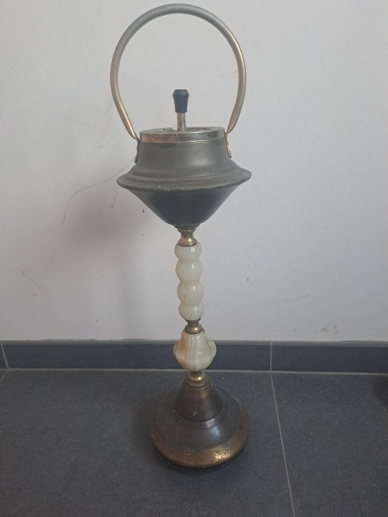 Staande asbak vintage, Ophalen, Vintage, Gebruikt, Metaal