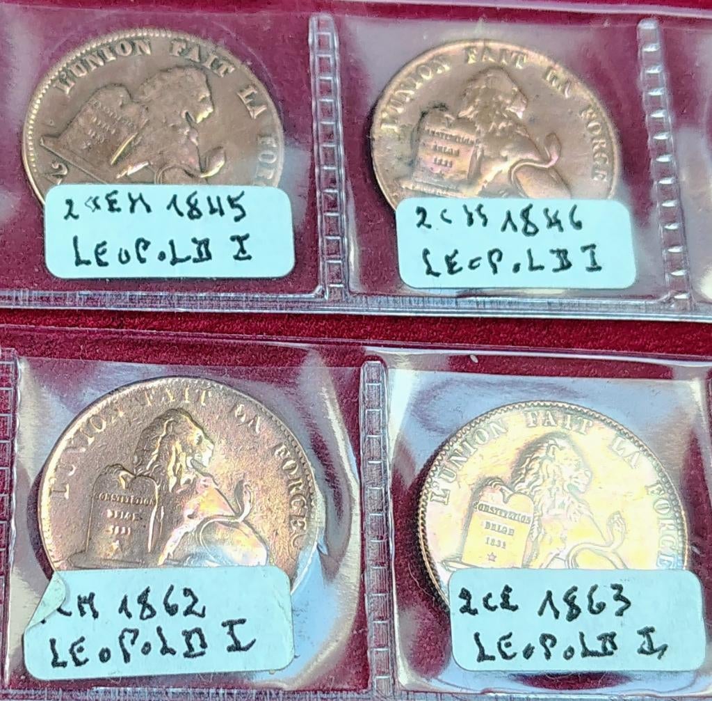 2 centimes - Léopold Ier 1845/1863, Ophalen, Losse munt