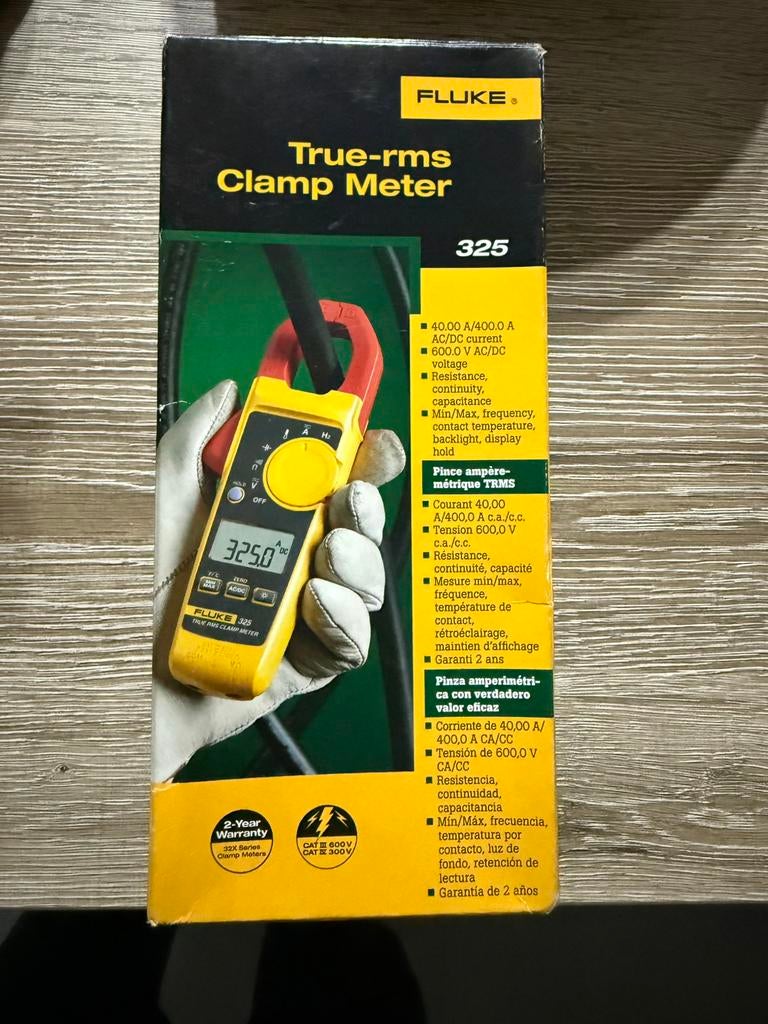 True-rms clamp meter Fluke 325, Ophalen of Verzenden, Nieuw