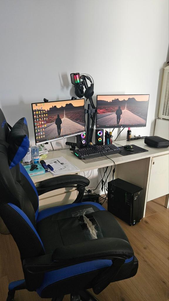 Zeer complete pc-installatie, Computers en Software, Desktop Pc's, Gebruikt, Met monitor, Gaming