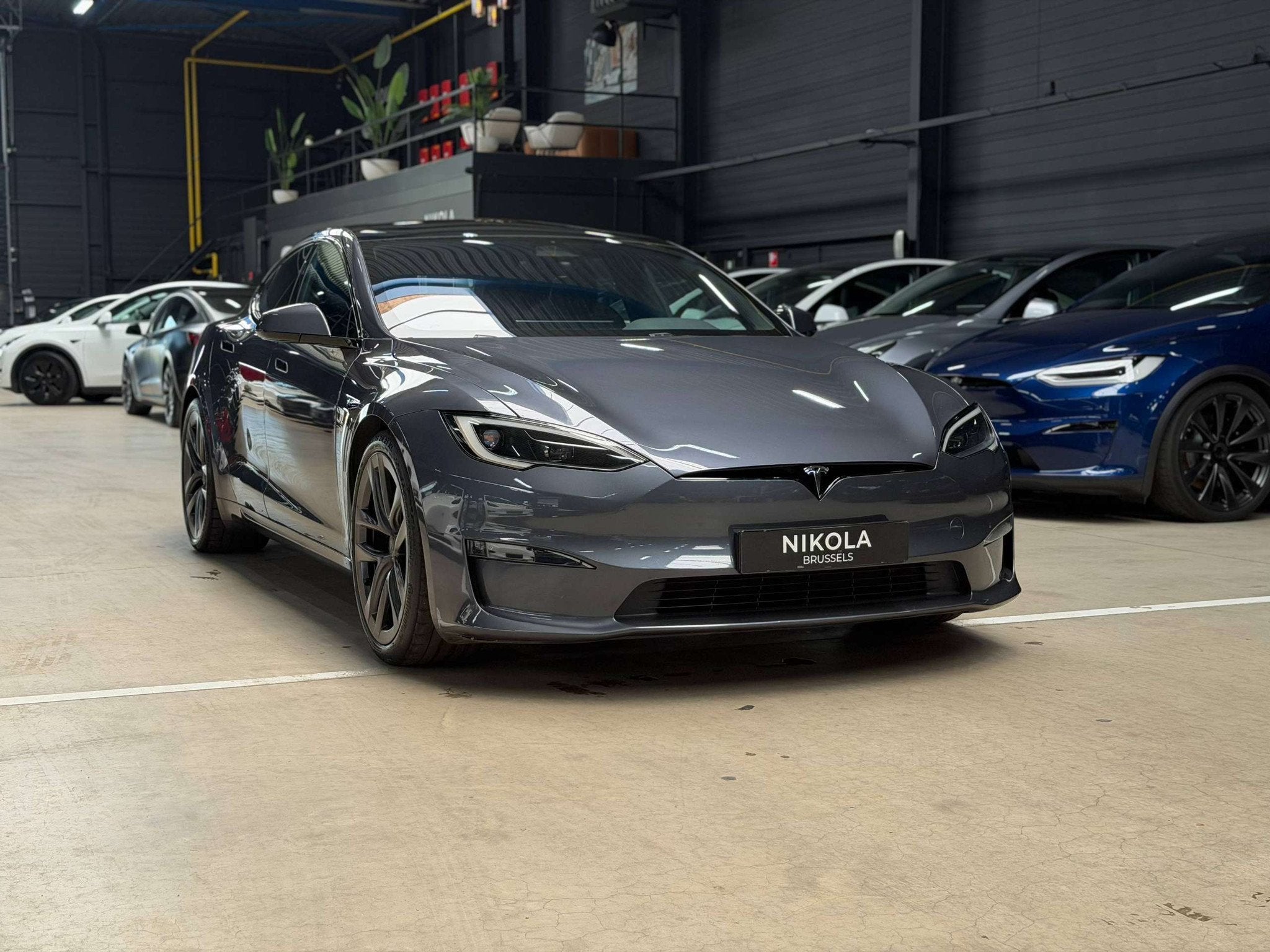 Tesla Model S LONG RANGE - HARDWARE 4.0 - 21" ARACHNID WHEEL, Automaat, Zwart, Model S, Adaptive Cruise Control