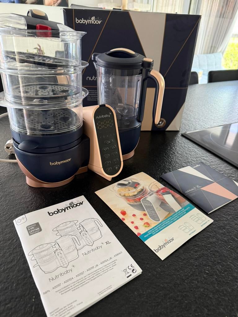 Babymoov Nutribaby XL met blender in zeer goede staat, Ophalen, 3 snelheden of meer, Zo goed als nieuw, Vaatwasserbestendig