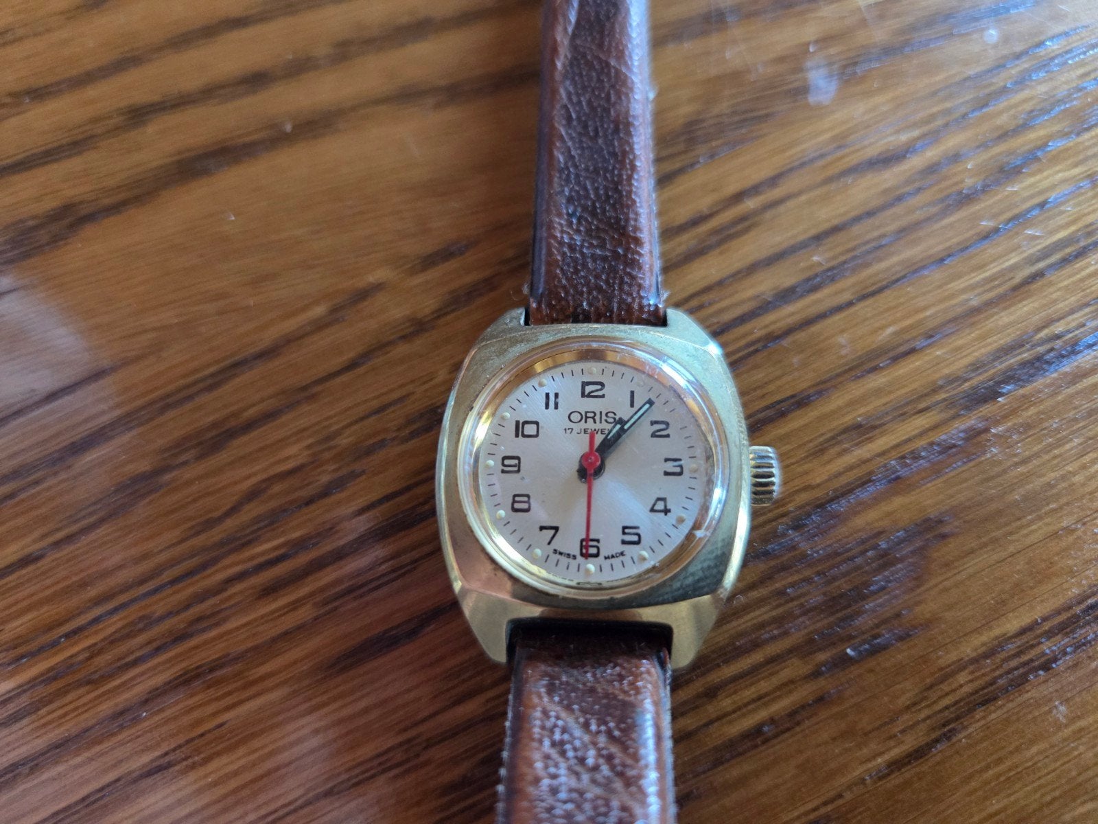 Oris dameshorloge 17 Jewels - Swiss made - vintage, Handtassen en Accessoires, Horloges | Antiek, Polshorloge, Ophalen of Verzenden