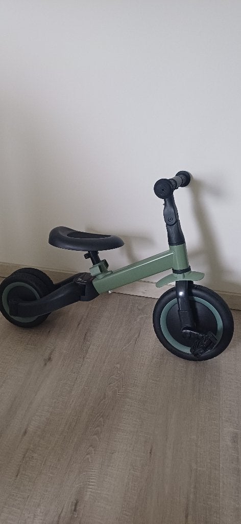 Topmark Kaya 4-in-1 Loopfiets/Driewieler groen, Kinderen en Baby's, Speelgoed | Buiten | Voertuigen en Loopfietsen, Ophalen, Zo goed als nieuw