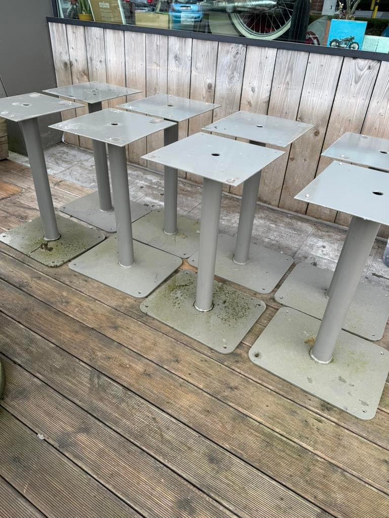 Stalen tafelpoten, Ophalen, Gebruikt