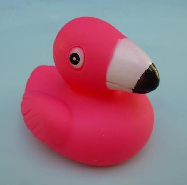 badspeeltje flamingo, Ophalen of Verzenden, Gebruikt