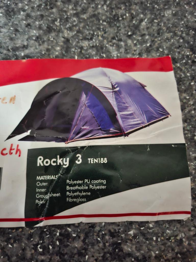 Tent 3 personen, Ophalen
