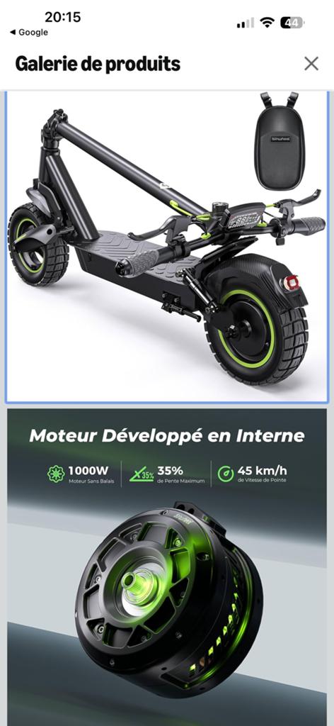 Isinwheel elektrische scooter, Fietsen en Brommers, Ophalen, Zo goed als nieuw, Elektrische step (E-scooter)