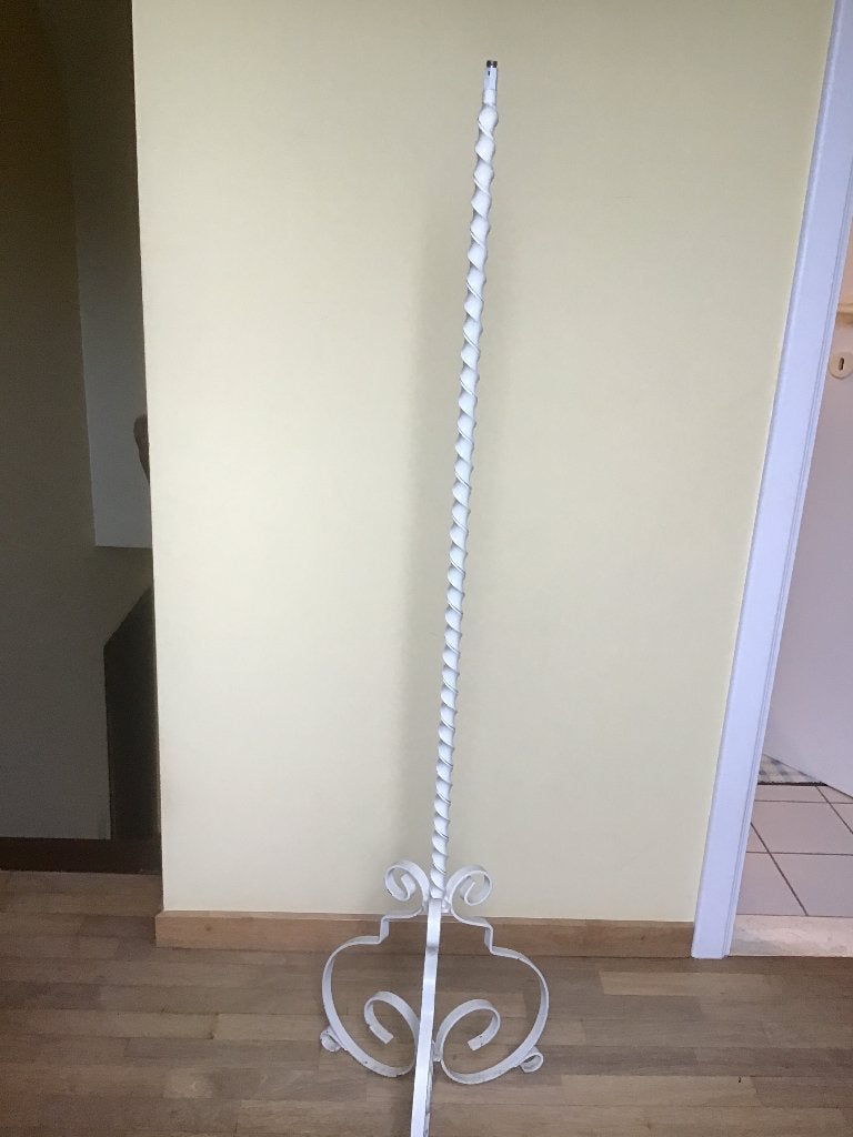 vintage wit smeedijzeren standaard/lampvoet, Ophalen