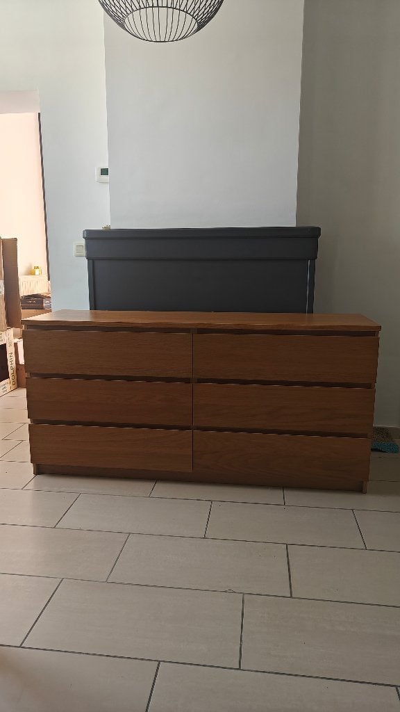 Commode MALM 6 tiroirs (Ikea), 25 à 50 cm, 5 tiroirs ou plus, Moins de 100 cm, 150 à 200 cm