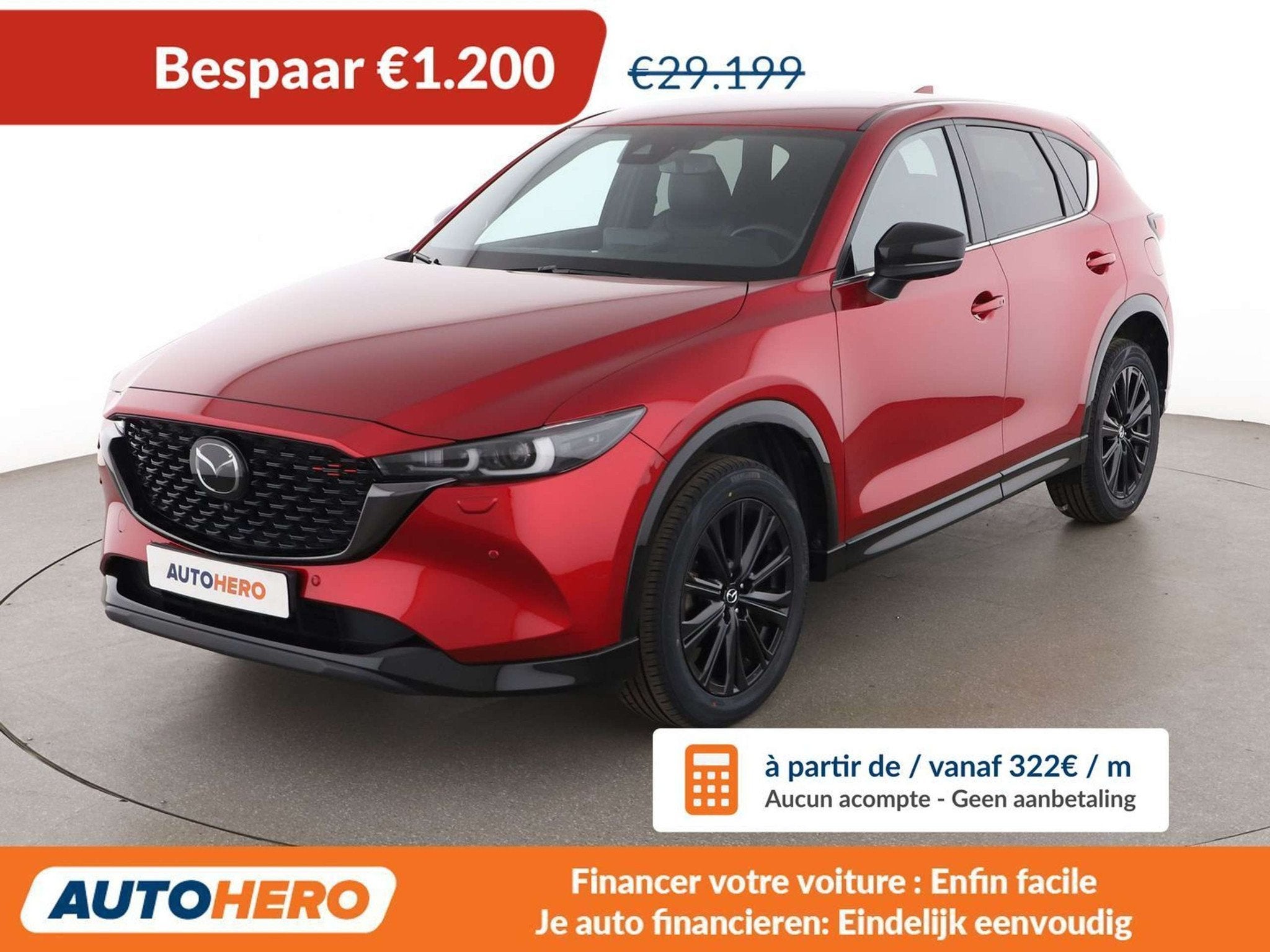 Mazda CX-5 2.0 Skyactiv-G Mild-Hybrid Homura 2WD, Autos, Rouge, Achat, Euro 6, 5 portes