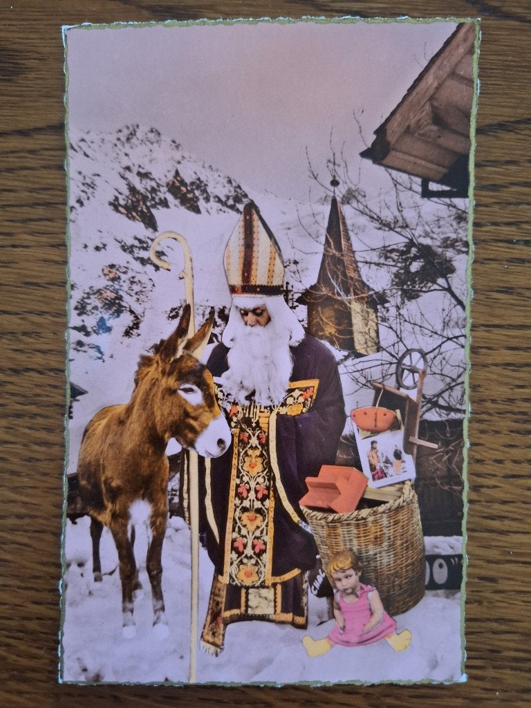Postkaart Sinterklaas, Diversen, Sinterklaas, Ophalen of Verzenden, Zo goed als nieuw