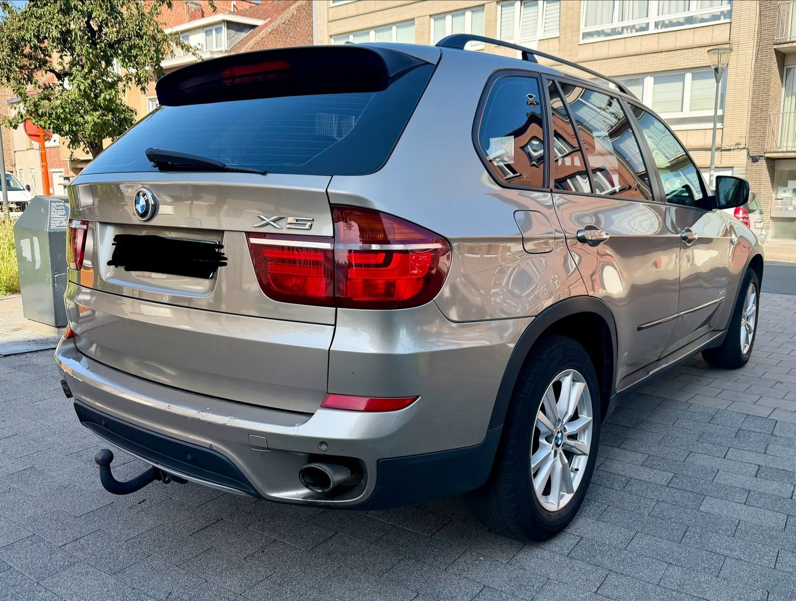 BMW X5 3.0d XDRIVE LUXURY, Auto's, BMW, Automaat, Euro 5, Beige, Diesel