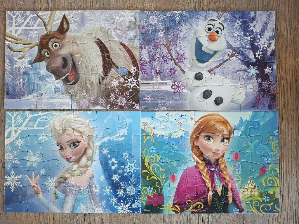 Frozen puzzel (4 in 1), Ophalen, Zo goed als nieuw