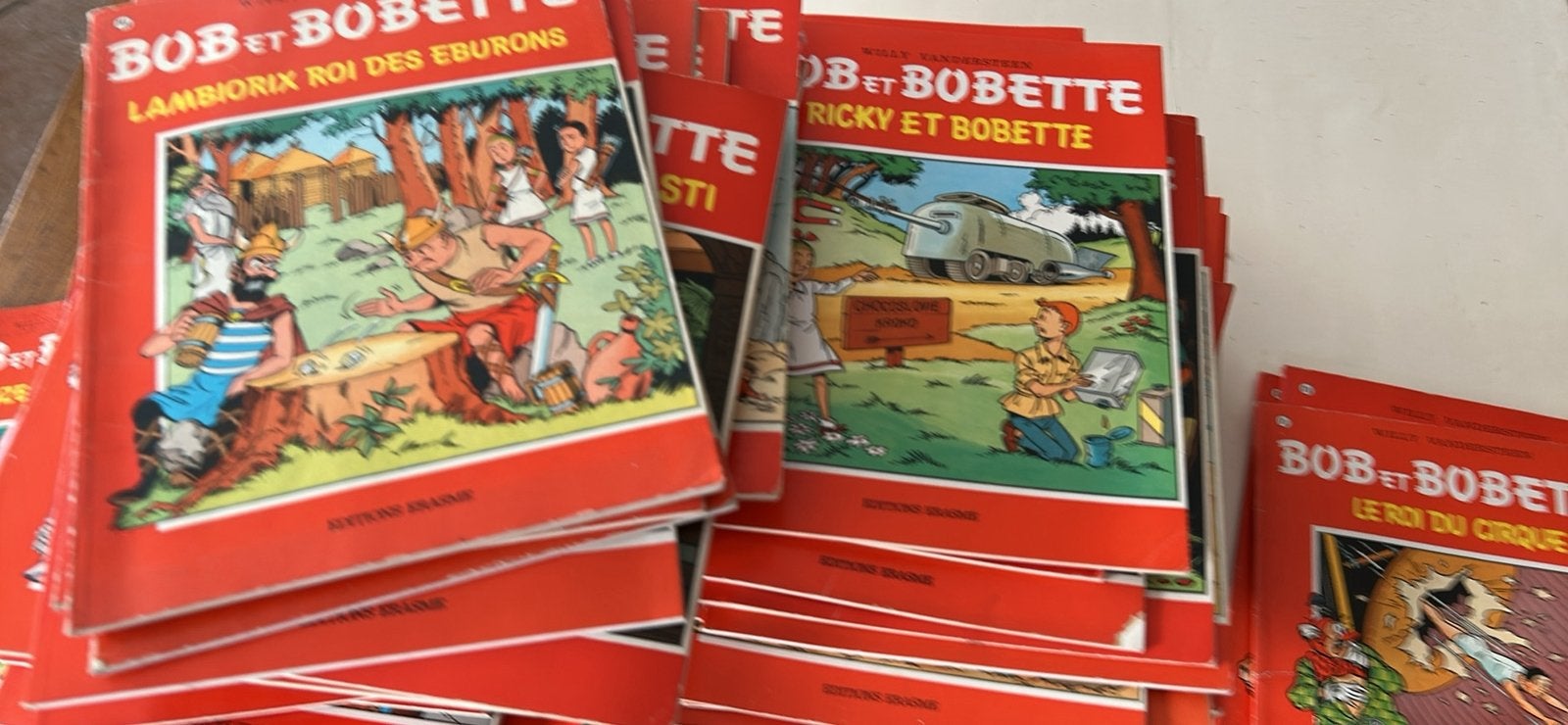 Collection Bob et Bobette – Érasme – 114 albums différents, Livres, BD, Plusieurs BD, Enlèvement ou Envoi, Utilisé