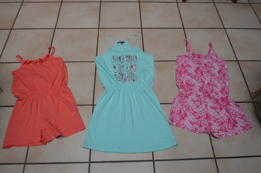 Jolies combishorts et robe d'été T164 ou 13/14A à 4€ pièce, Enlèvement ou Envoi, Comme neuf, Fille, TQF Collection