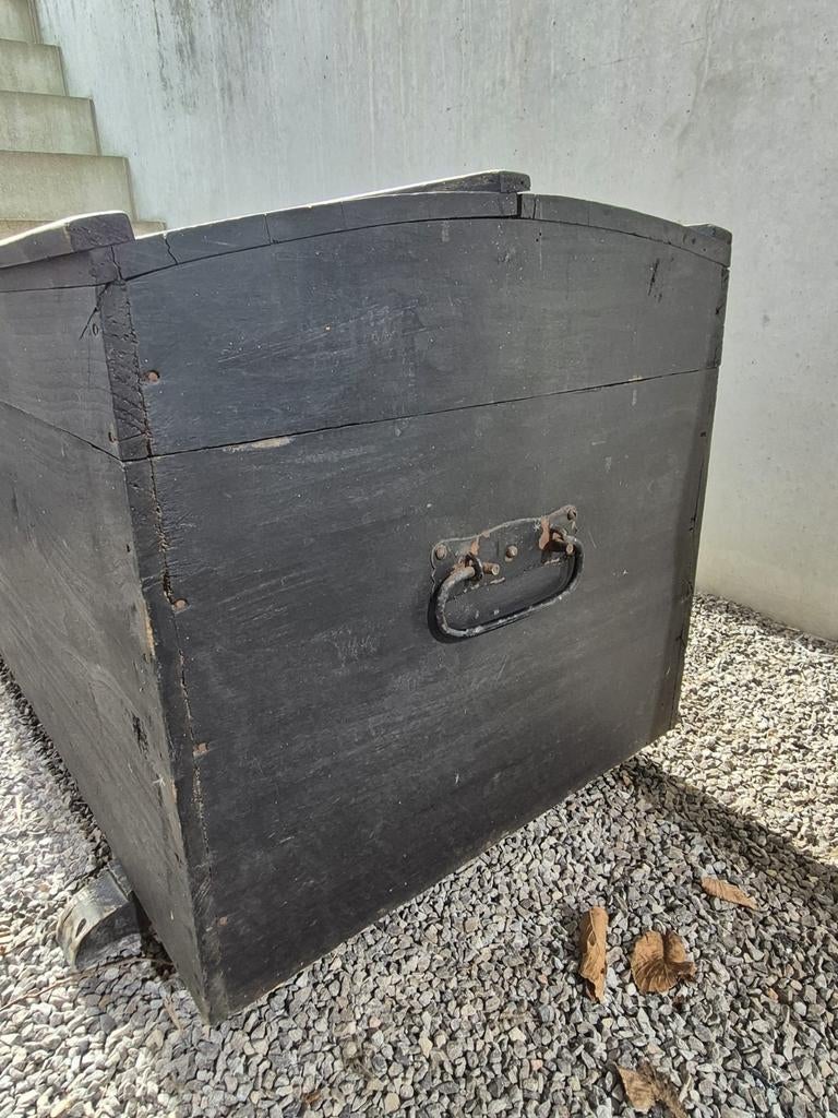 Houten kist speelgoedkist, Ophalen