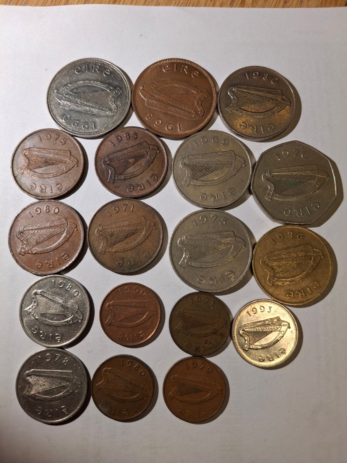 Munten uit Ierland, Enlèvement ou Envoi, Monnaie