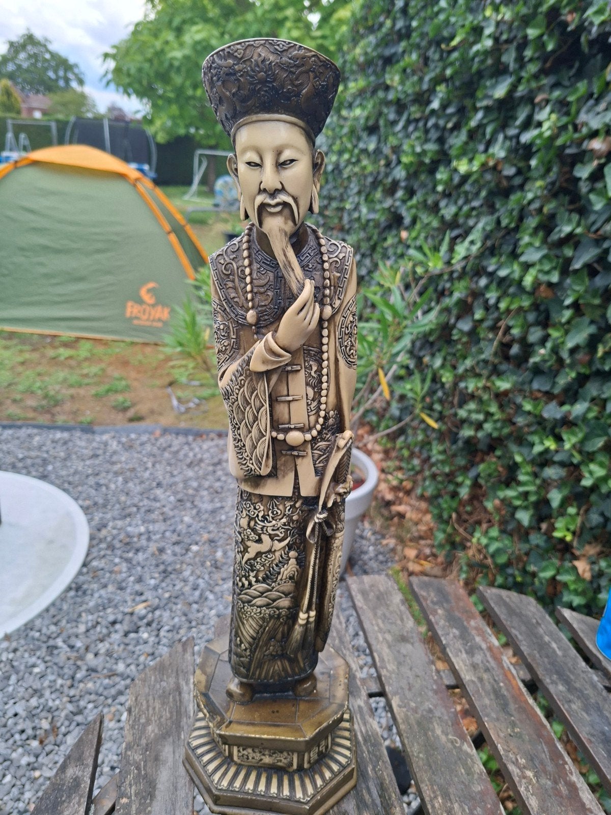 zwaar beeld chinees? ongeveer 55 cm, Ophalen, Beeld