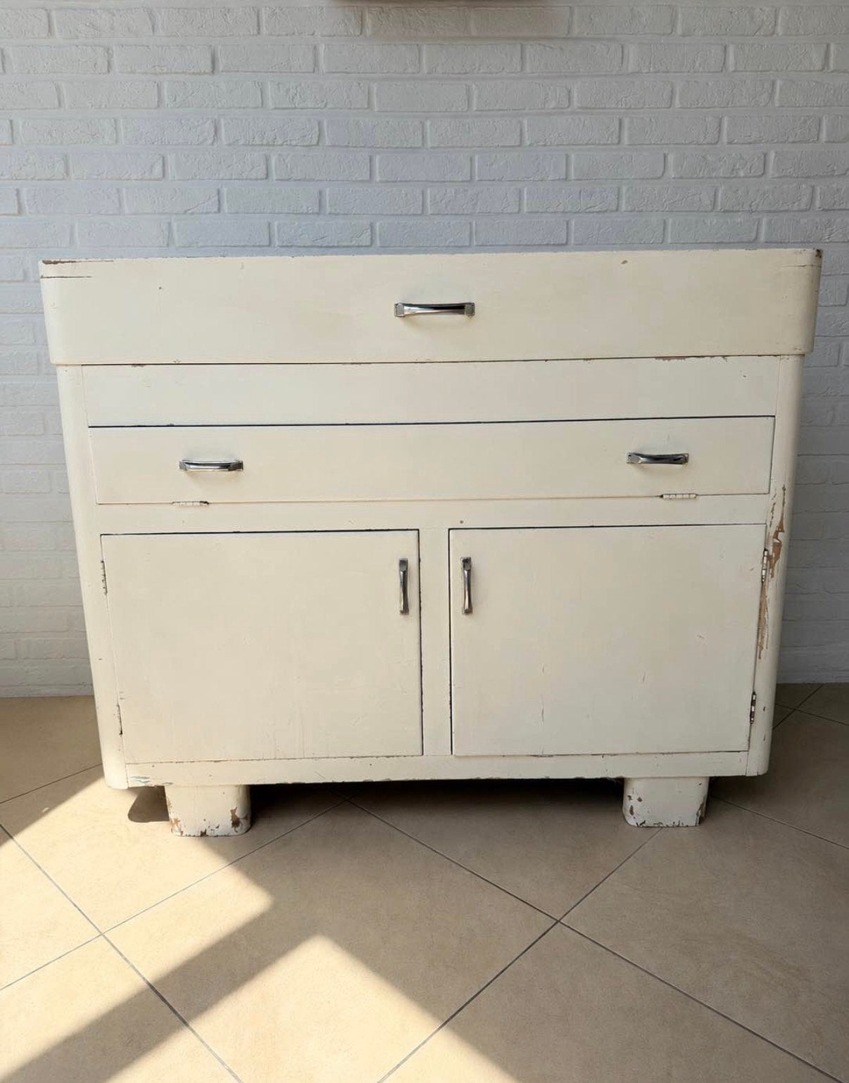 Authentieke Italiaanse broodkast/pastakast, Antiek en Kunst, Antiek | Meubels | Stoelen en Sofa's, Ophalen