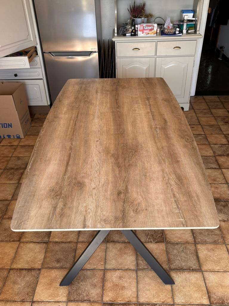 Eettafel, Ophalen, 50 tot 100 cm, Zo goed als nieuw, Vijf personen of meer