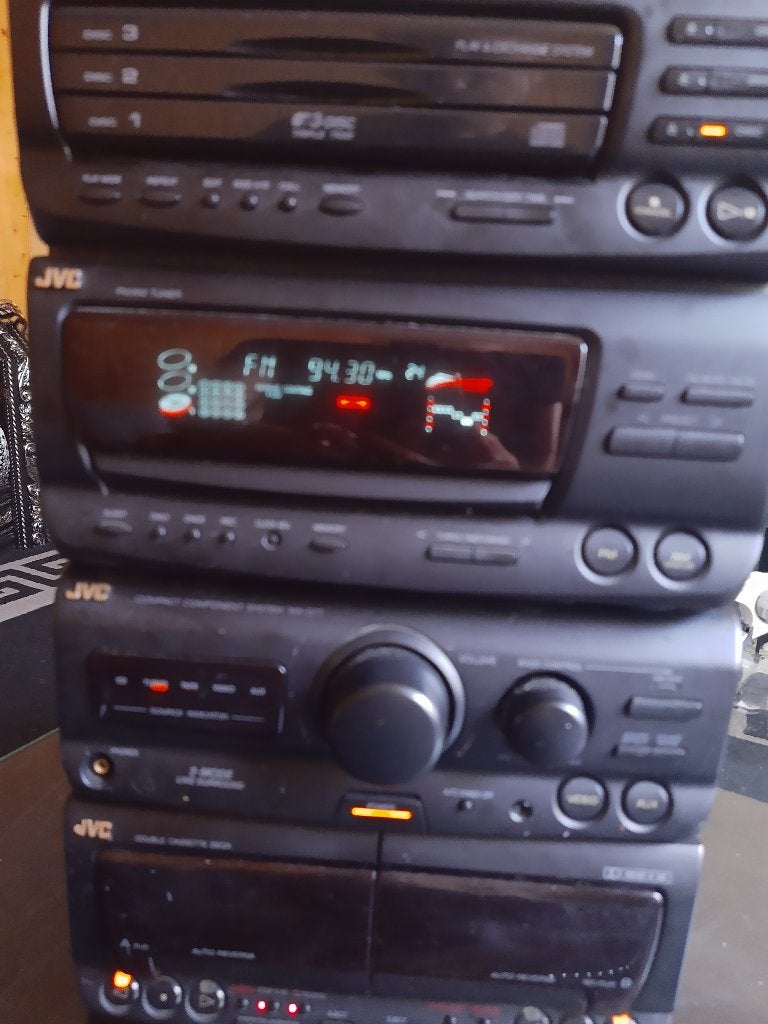 JVC hifi toren, Audio, Tv en Foto, Stereoketens, Gebruikt, Tuner of Radio, JVC, Losse componenten