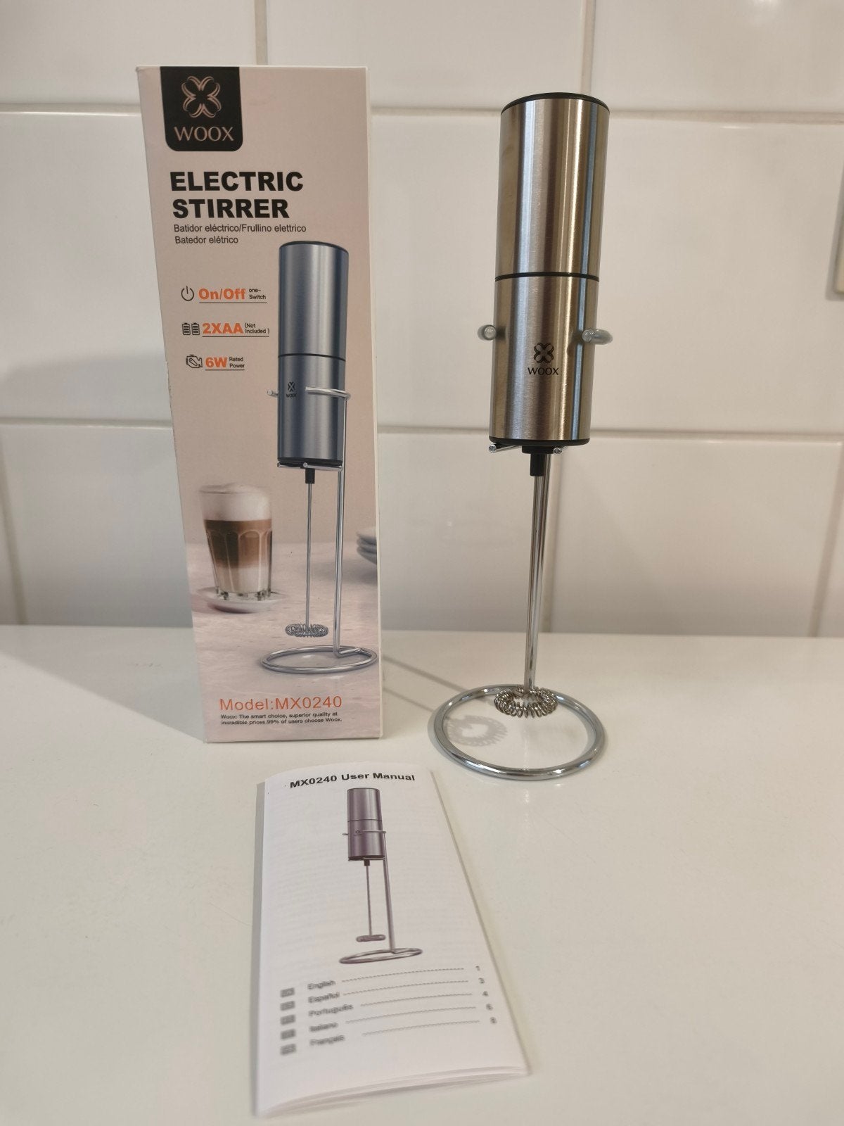 WOOX MX0240 Melkopschuimer, Elektronische apparatuur, Ophalen of Verzenden, Nieuw, Elektrische melkopschuimer