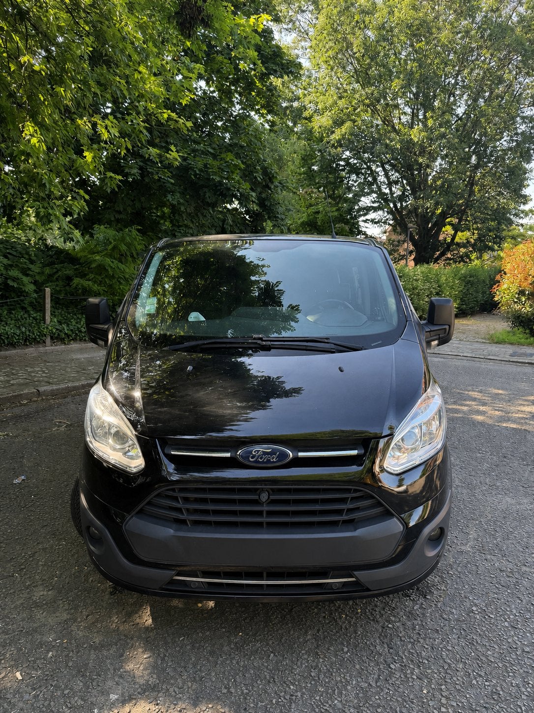 Ford Transit custom 2017 2.0 diesel, 1995 cc, 4 cilinders, Zwart, 96 kW