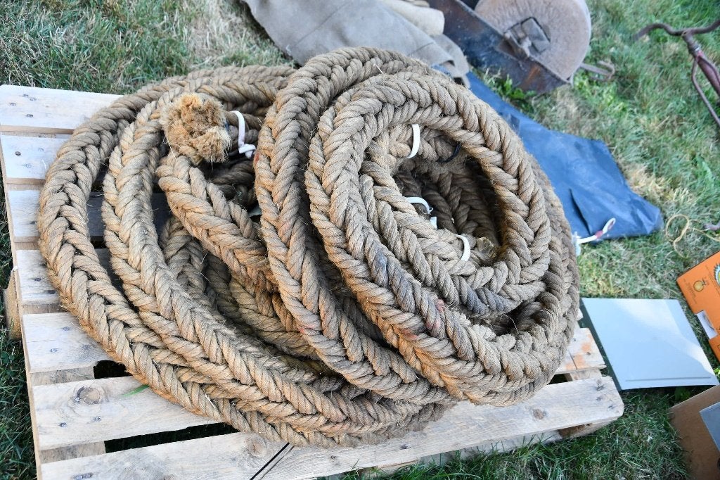 Gros cordage d'industrie en bel état pour déco, Enlèvement