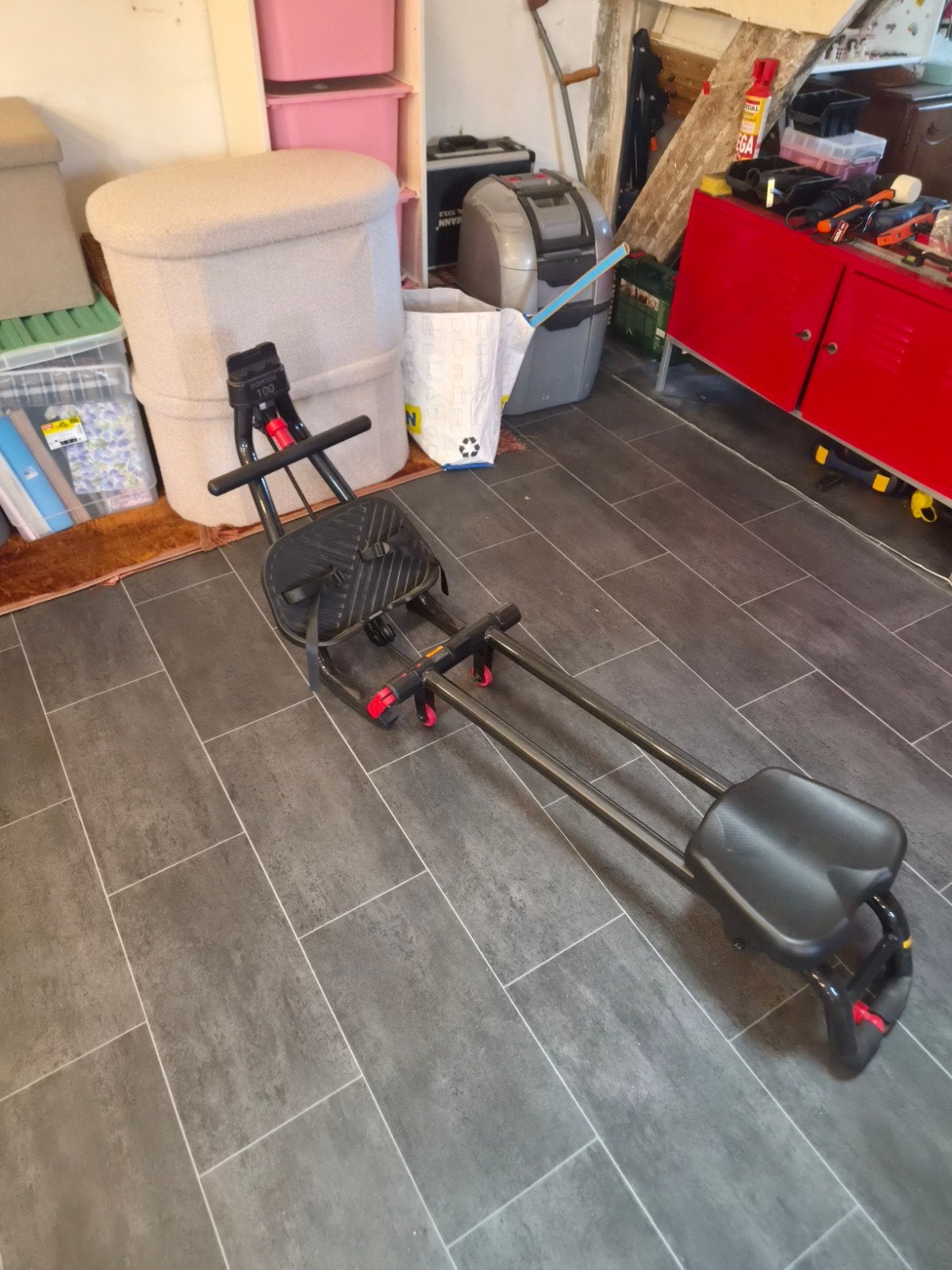 Rameur Domyos 100, Ophalen, Gebruikt, Rug, Fitnessbank